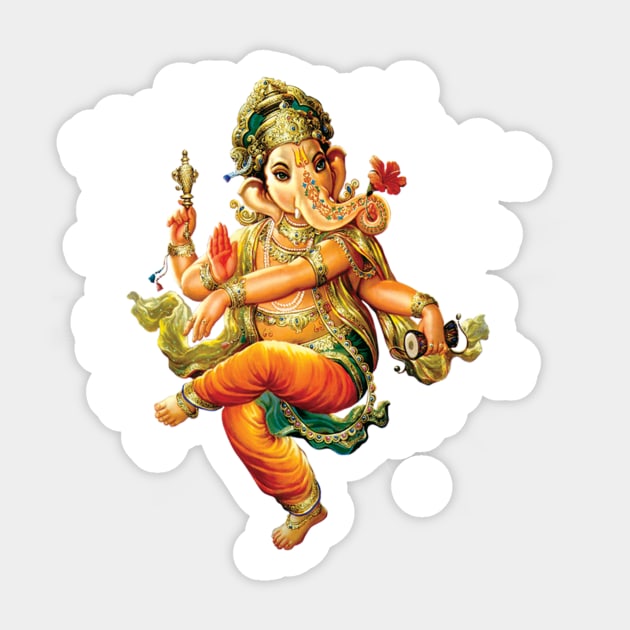 Ganesh Hindu Shirt Sticker by Gretathee
